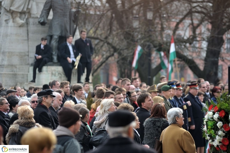 Ünnepi megemlékezés Nyíregyházán - fotó Szarka Lajos