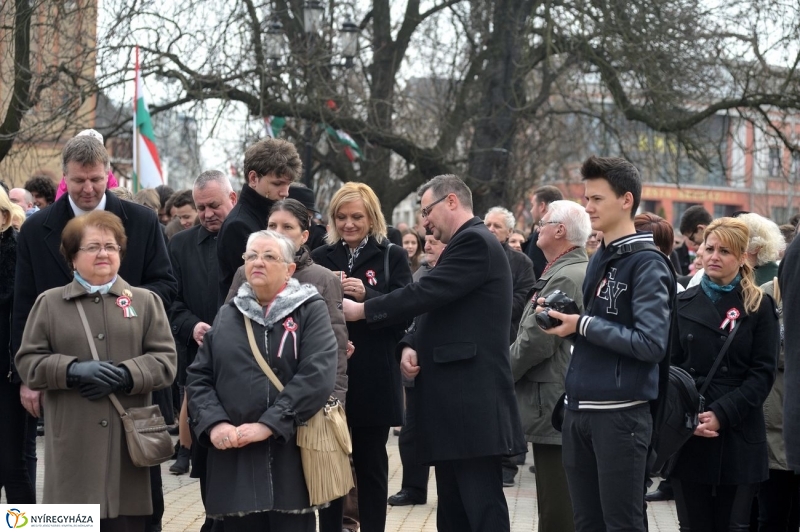 Ünnepi megemlékezés Nyíregyházán - fotó Szarka Lajos