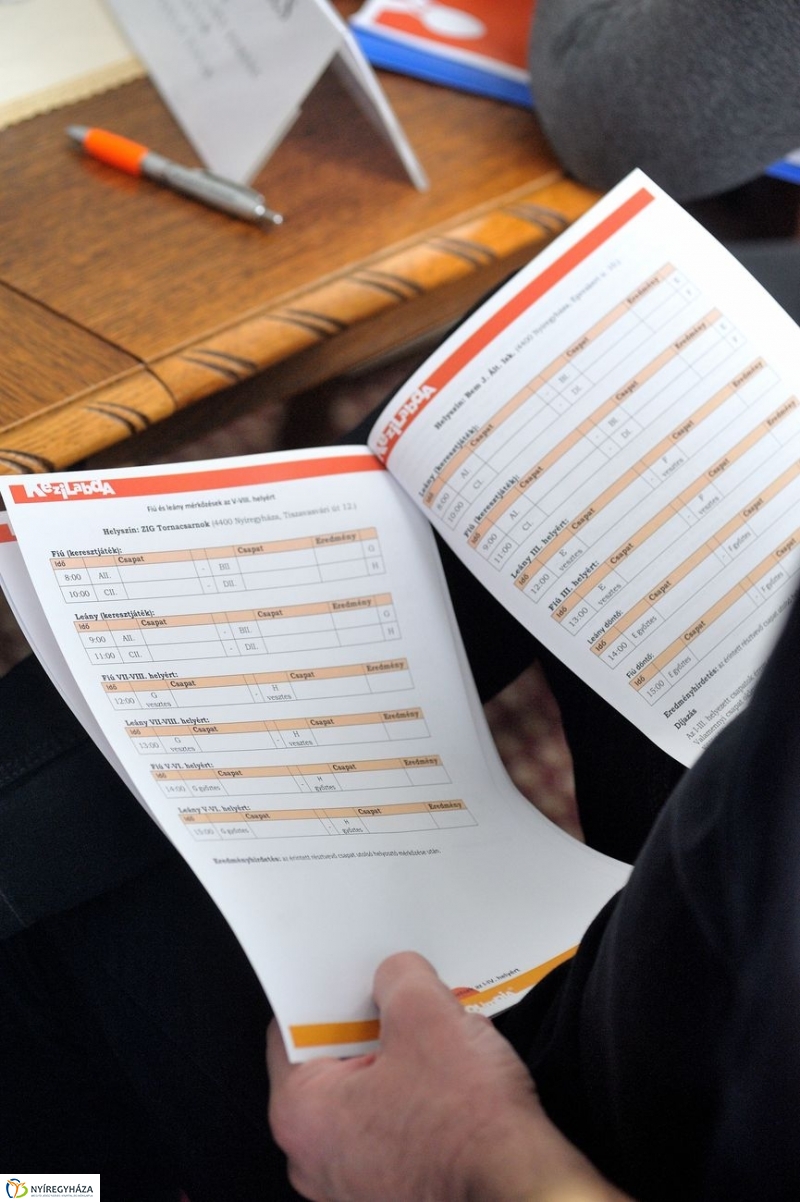 Diákolimpia kézilabda sajtótájékoztató - fotó Szarka Lajos