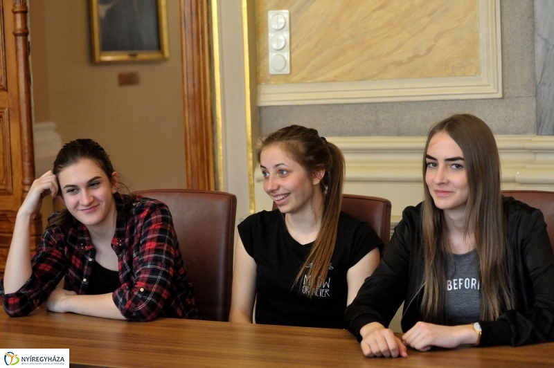 Holland diákok a Városházán - fotó Szarka Lajos