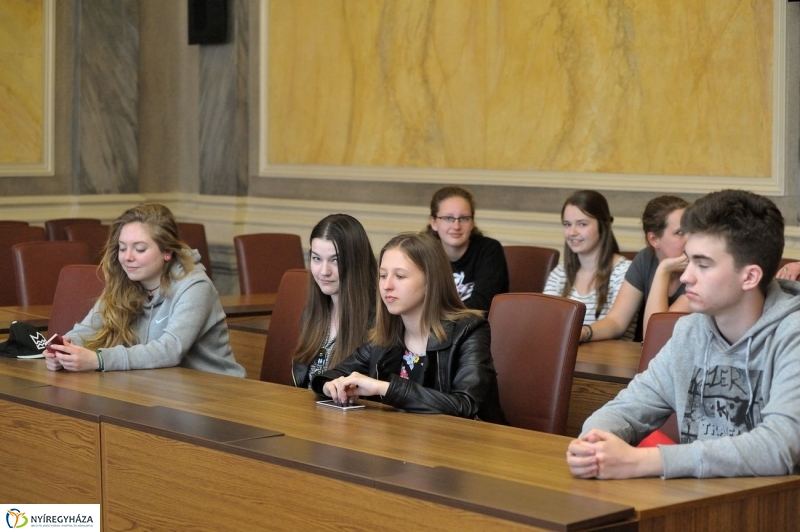 Holland diákok a Városházán - fotó Szarka Lajos