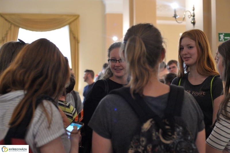 Holland diákok a Városházán - fotó Szarka Lajos