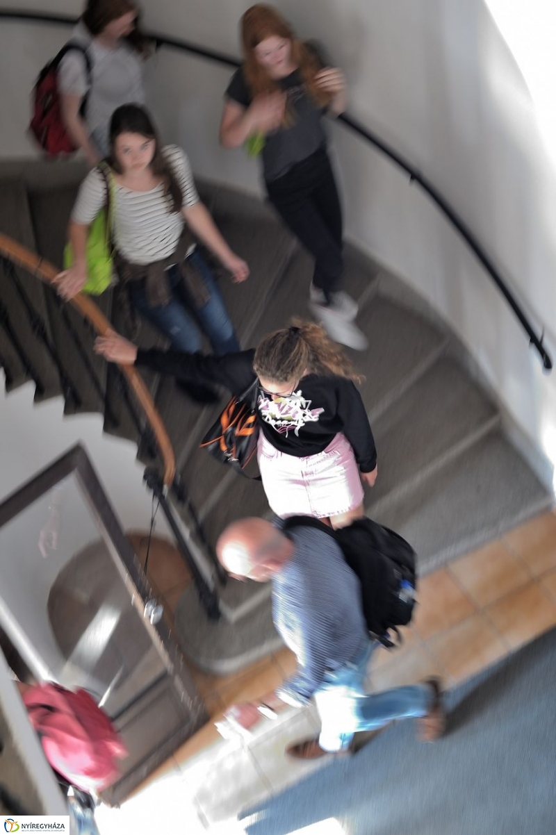 Holland diákok a Városházán - fotó Szarka Lajos