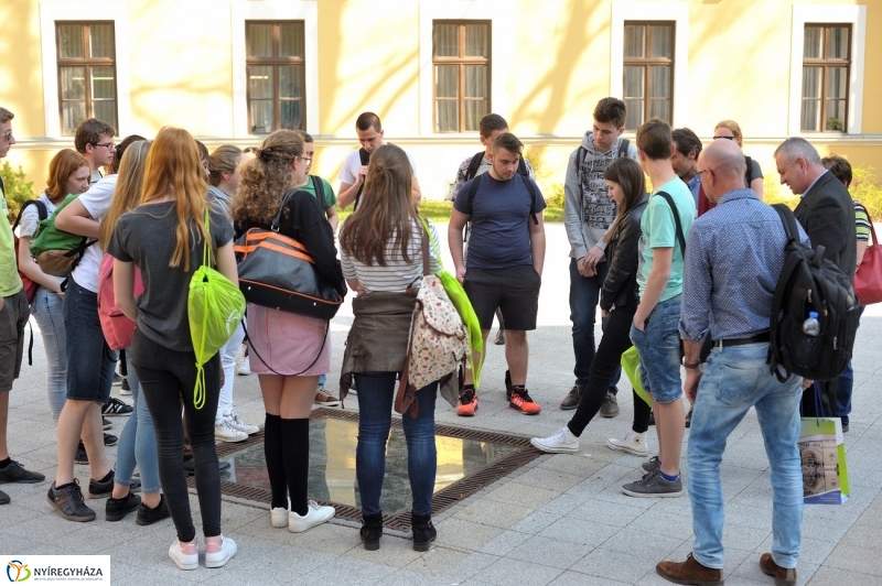 Holland diákok a Városházán - fotó Szarka Lajos