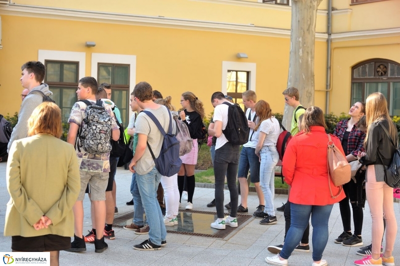 Holland diákok a Városházán - fotó Szarka Lajos