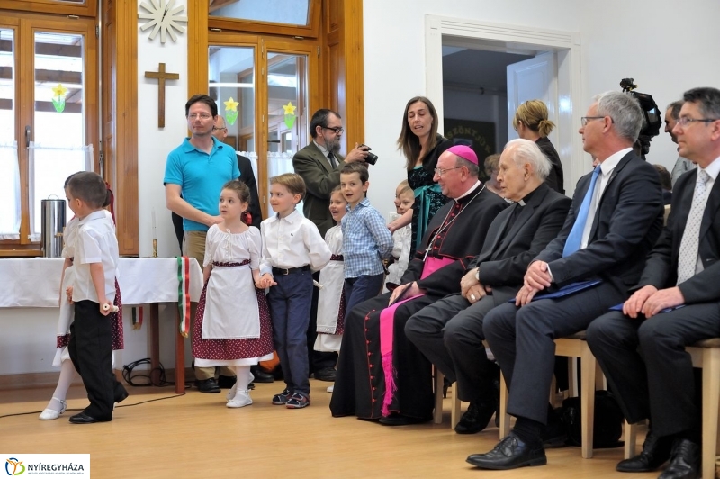 Katolikus óvoda alapkő letétele -fotó Szarka Lajos