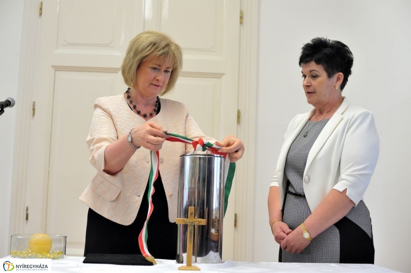 Katolikus óvoda alapkő letétele -fotó Szarka Lajos