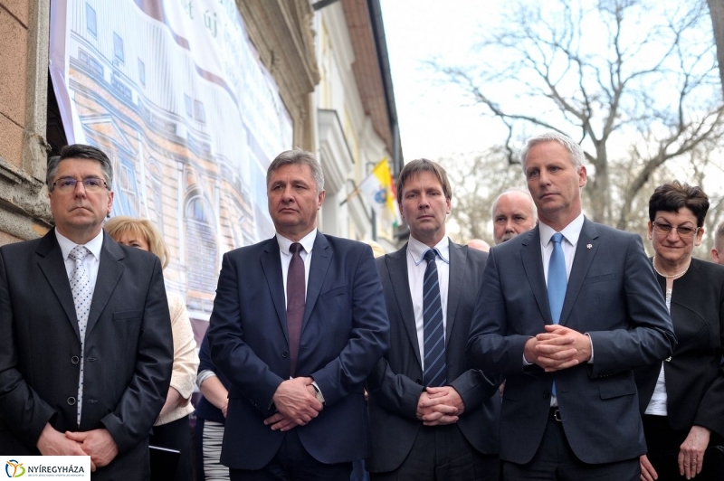 Katolikus óvoda alapkő letétele -fotó Szarka Lajos