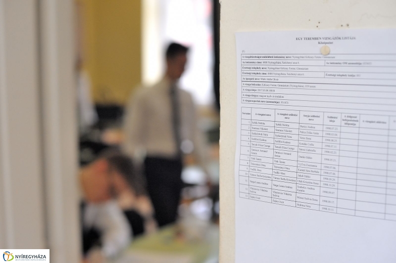 Elkezdődött az írásbeli érettségi - fotó Szarka Lajos