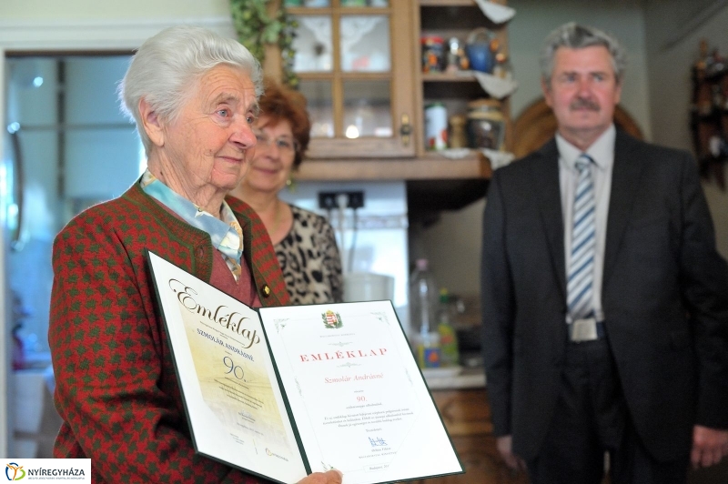 Szépkorú köszöntése - Szmolár Andrásné - fotó Szarka Lajos