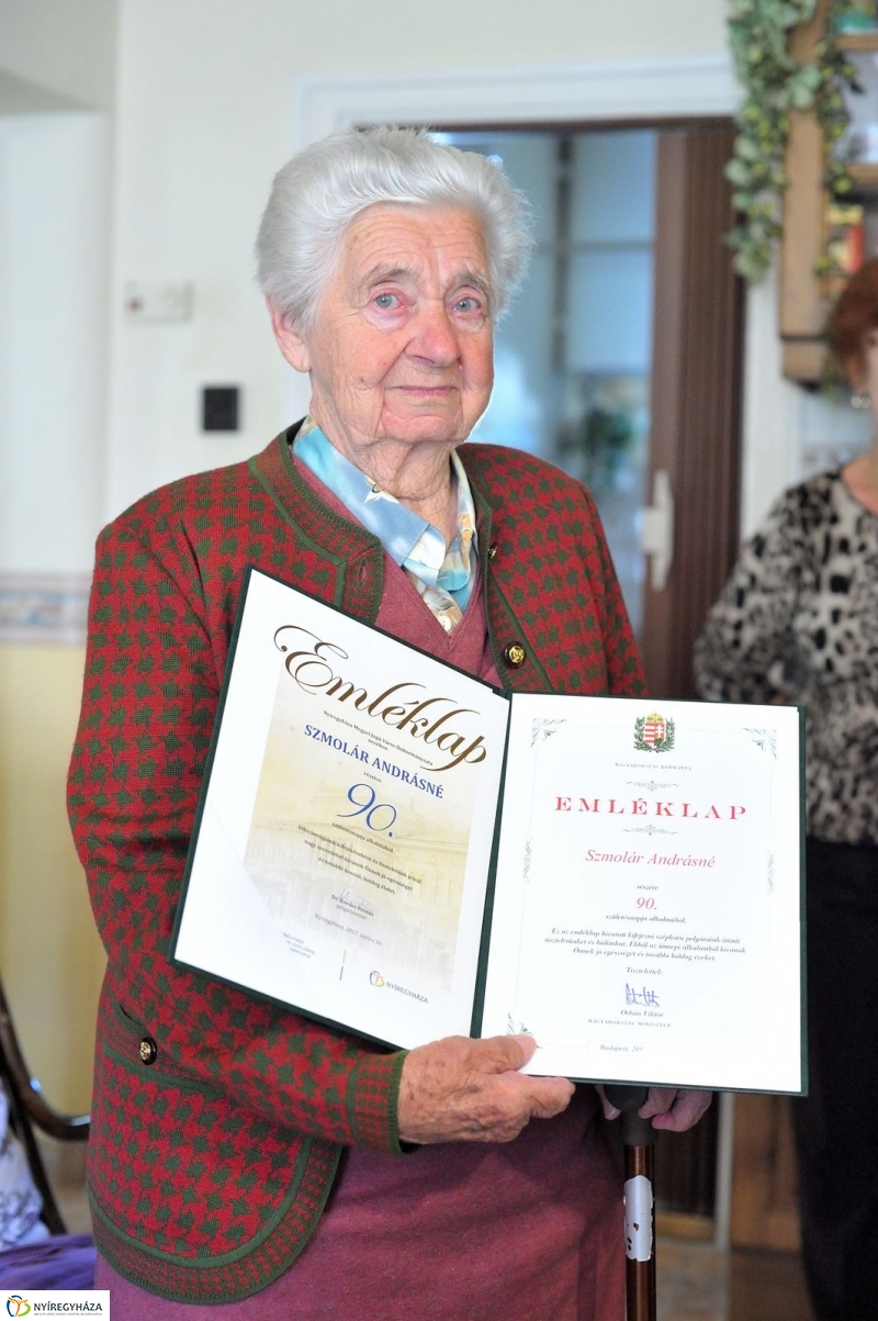 Szépkorú köszöntése - Szmolár Andrásné - fotó Szarka Lajos