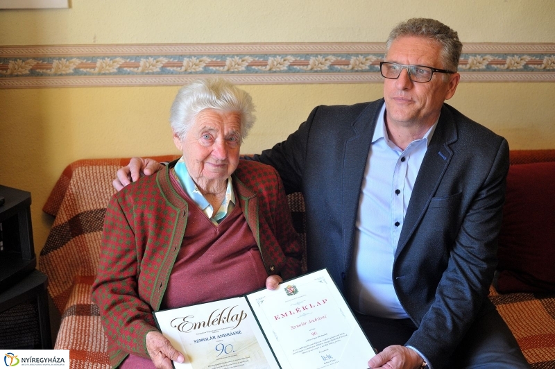 Szépkorú köszöntése - Szmolár Andrásné - fotó Szarka Lajos