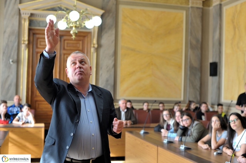 Történelem óra a Városházán - fotó Szarka Lajos