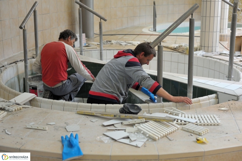 Fejlesztések az élményfürdőben - fotó Szarka Lajos