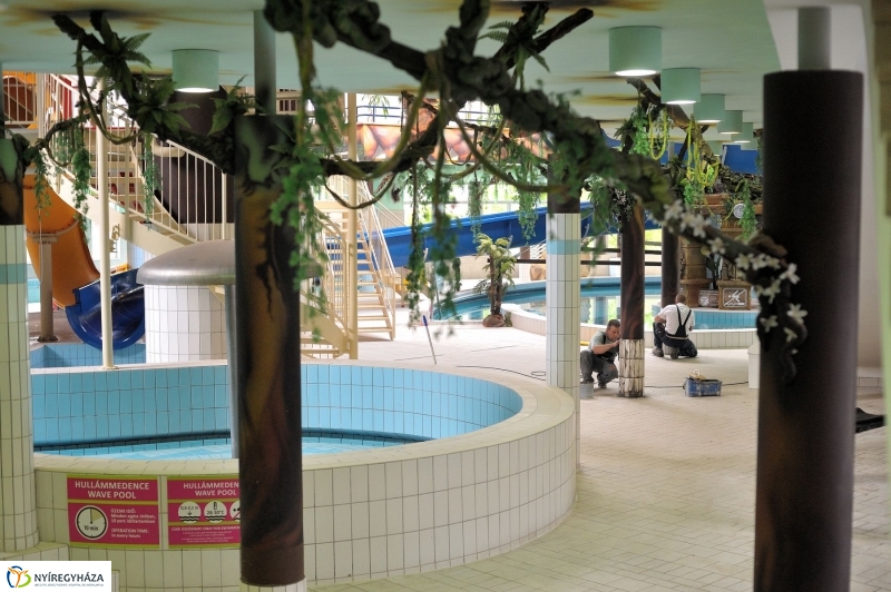 Fejlesztések az élményfürdőben - fotó Szarka Lajos