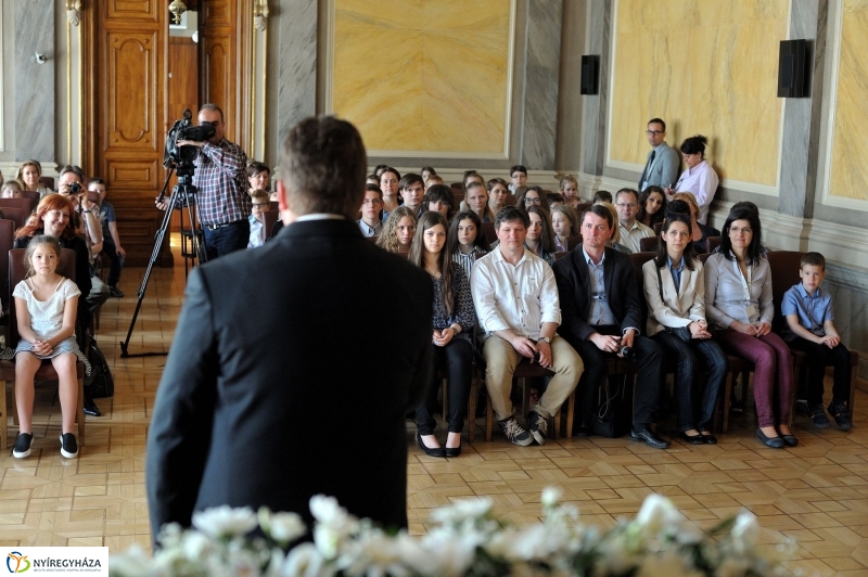 Képeslap tervek díjazottjai - fotó Szarka Lajos