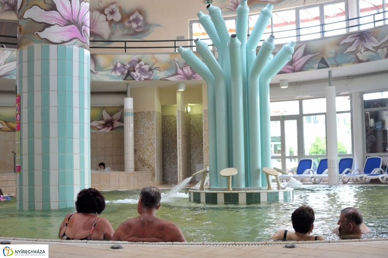 Táblaavatás az élményfürdőben - fotó Szarka Lajos