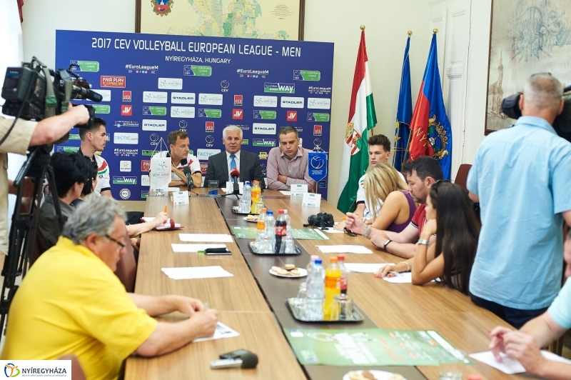 Férfi röplabda Európai Liga sajtótájékoztató - fotó Szarka Lajos