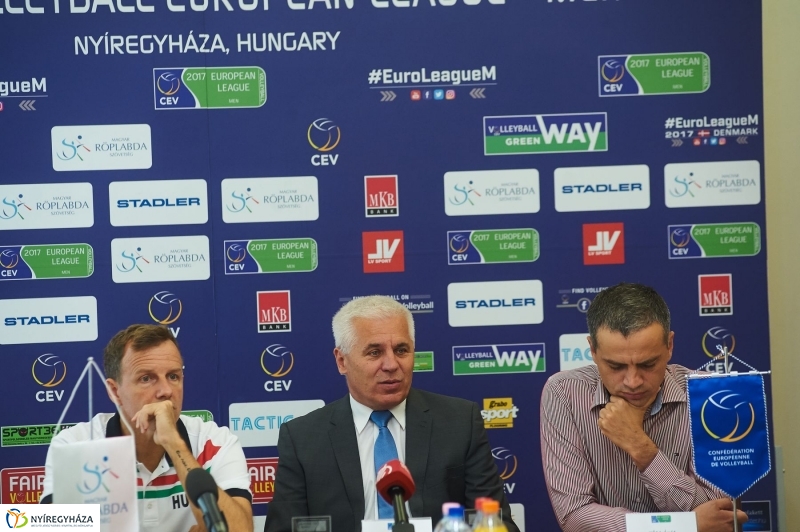 Férfi röplabda Európai Liga sajtótájékoztató - fotó Szarka Lajos
