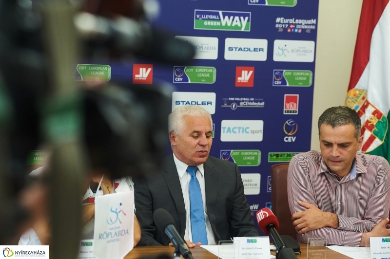 Férfi röplabda Európai Liga sajtótájékoztató - fotó Szarka Lajos