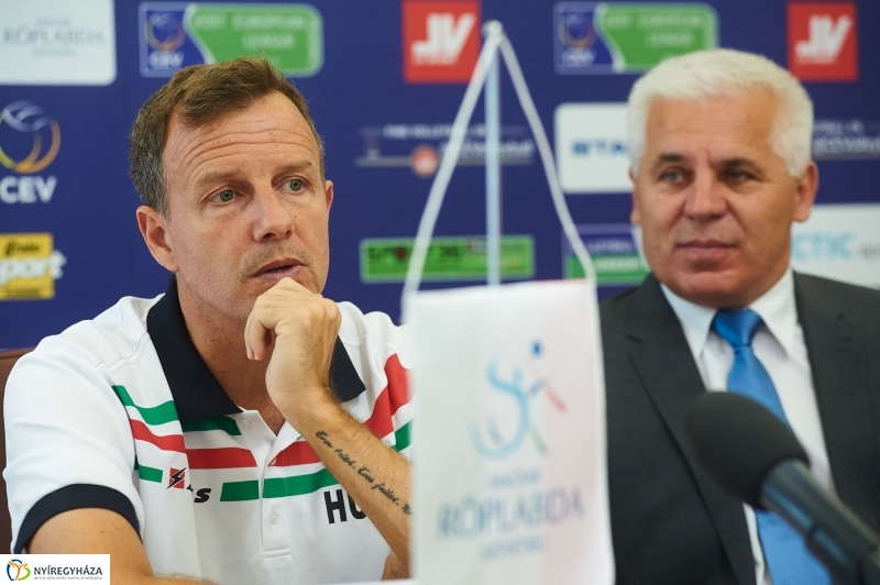 Férfi röplabda Európai Liga sajtótájékoztató - fotó Szarka Lajos