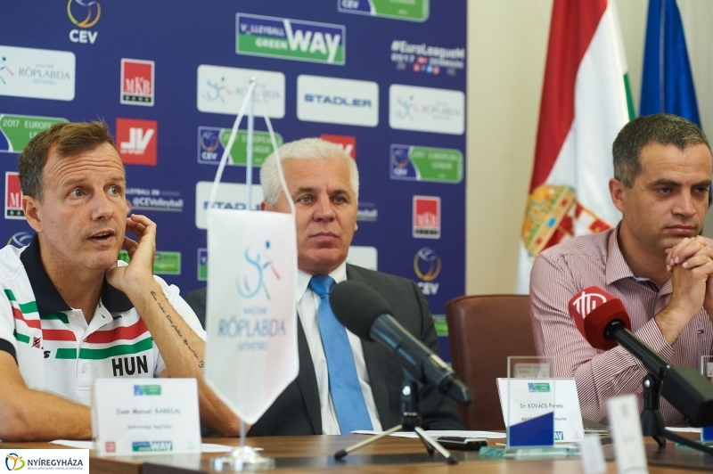 Férfi röplabda Európai Liga sajtótájékoztató - fotó Szarka Lajos