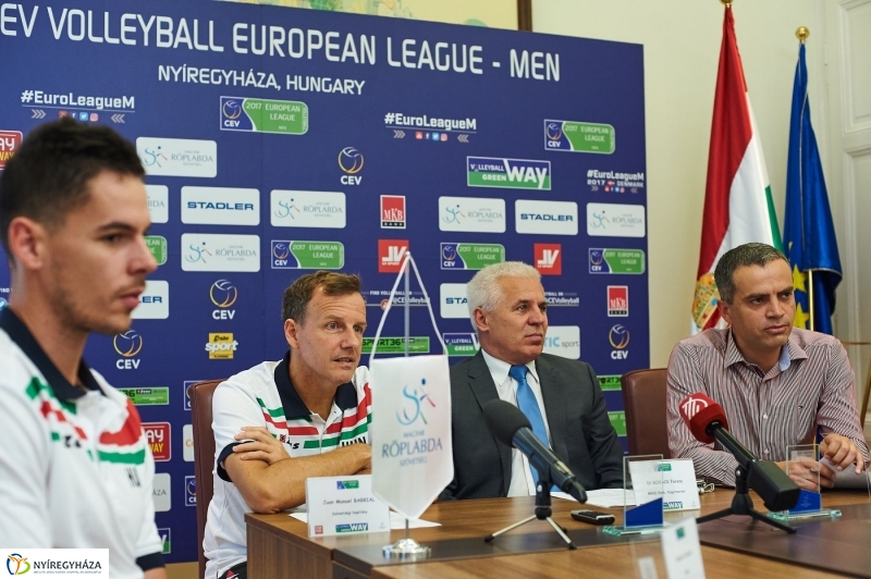 Férfi röplabda Európai Liga sajtótájékoztató - fotó Szarka Lajos