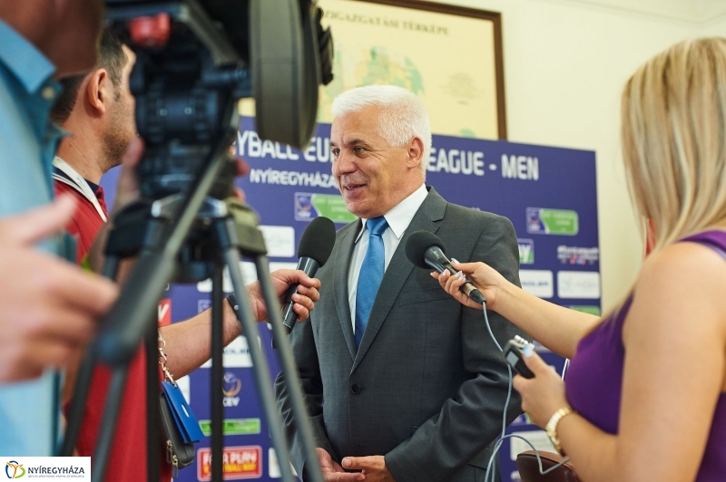 Férfi röplabda Európai Liga sajtótájékoztató - fotó Szarka Lajos