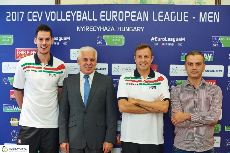 Férfi röplabda Európai Liga sajtótájékoztató - fotó Szarka Lajos