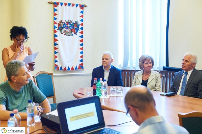 Informatikai sajtótájékoztató a kórházban - fotó Szarka Lajos