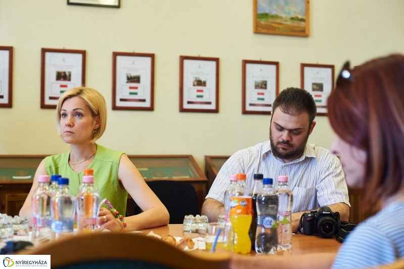 Informatikai sajtótájékoztató a kórházban - fotó Szarka Lajos