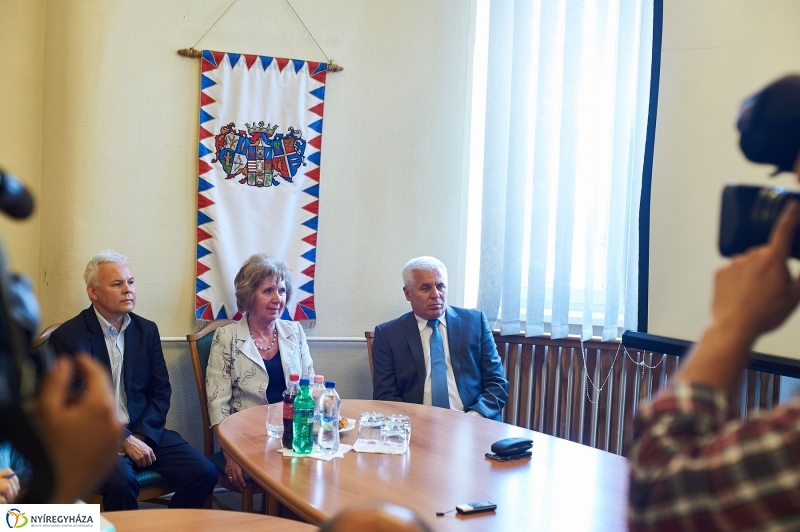 Informatikai sajtótájékoztató a kórházban - fotó Szarka Lajos