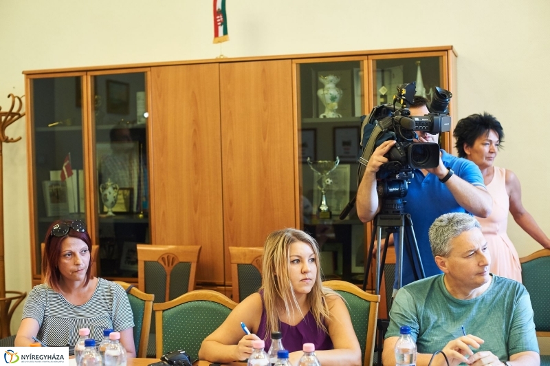 Informatikai sajtótájékoztató a kórházban - fotó Szarka Lajos