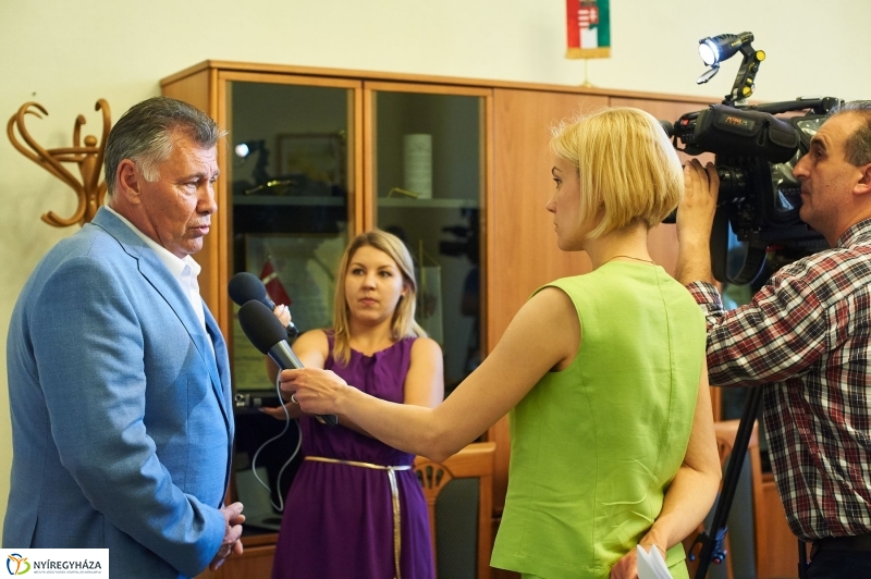 Informatikai sajtótájékoztató a kórházban - fotó Szarka Lajos