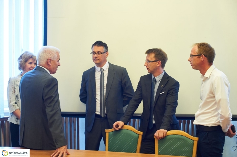 Informatikai sajtótájékoztató a kórházban - fotó Szarka Lajos