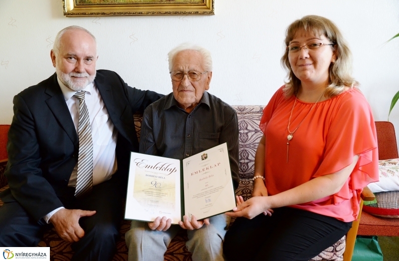 Borbély Béla 90 éves-önkormányzati köszöntés