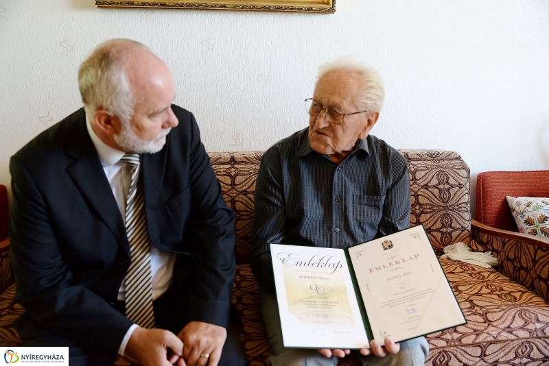 Borbély Béla 90 éves-önkormányzati köszöntés