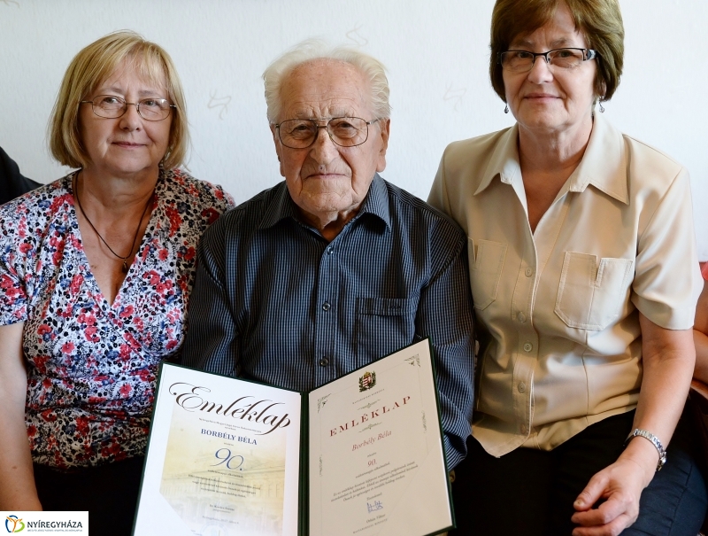 Borbély Béla 90 éves-önkormányzati köszöntés