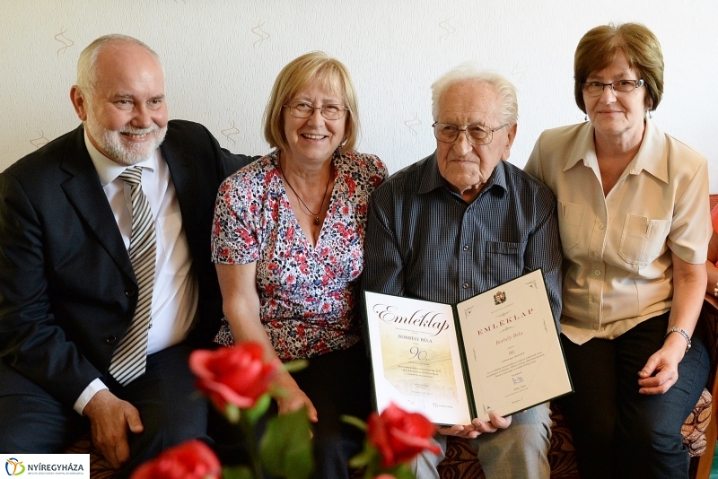 Borbély Béla 90 éves-önkormányzati köszöntés