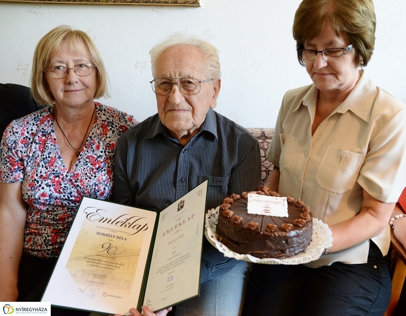Borbély Béla 90 éves-önkormányzati köszöntés