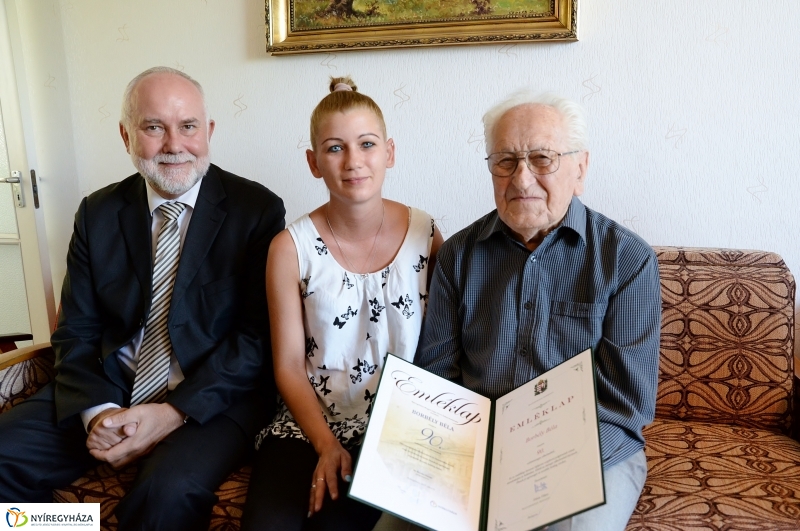 Borbély Béla 90 éves-önkormányzati köszöntés