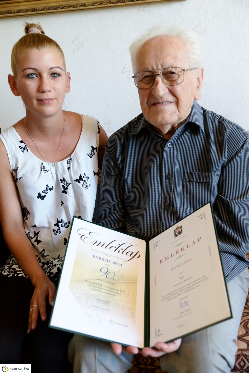 Borbély Béla 90 éves-önkormányzati köszöntés