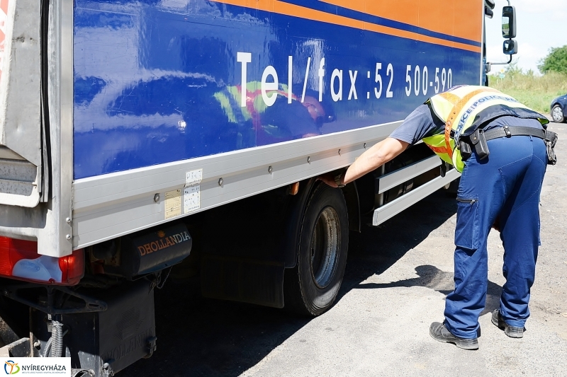 Tispol ellenőrzés a 38-as úton