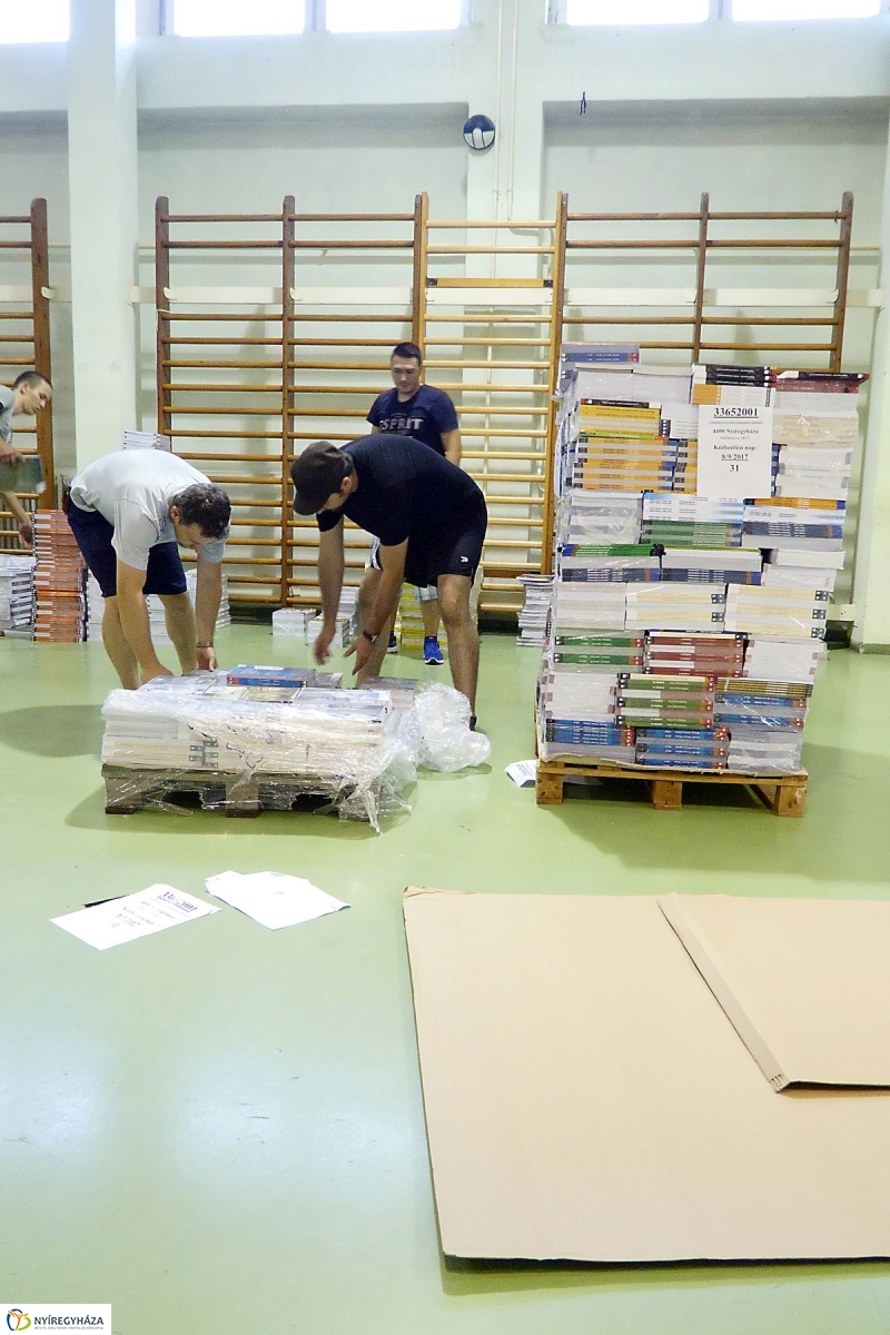 Megérkeztek a tankönyvek - fotó Szarka Lajos