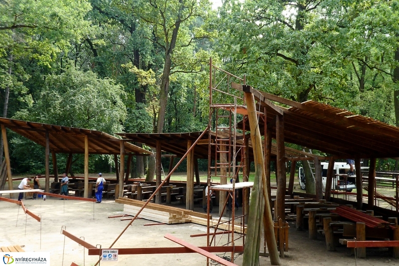 Felújítások a Sóstói erdőben - fotó Szarka Lajos