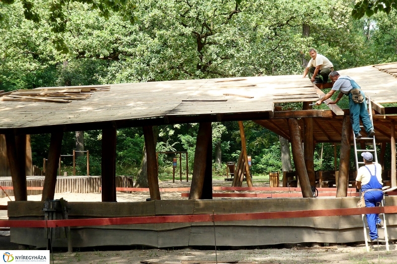 Felújítások a Sóstói erdőben - fotó Szarka Lajos