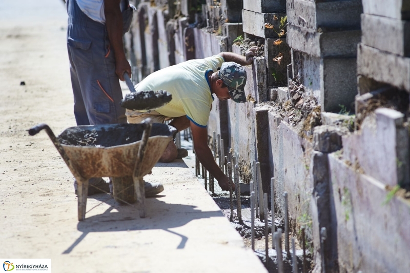 Északi temető kerítés munkálatai - fotó Szarka Lajos