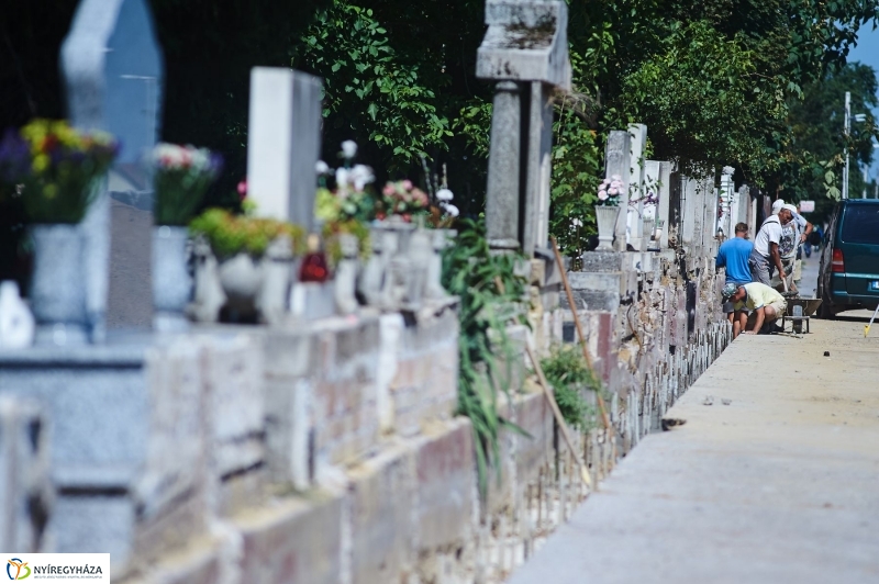 Északi temető kerítés munkálatai - fotó Szarka Lajos