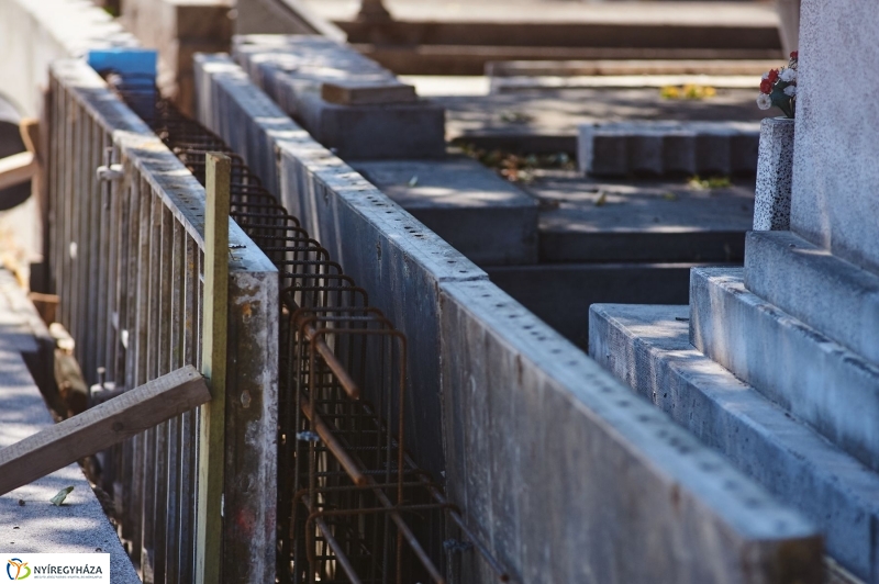 Északi temető kerítés munkálatai - fotó Szarka Lajos