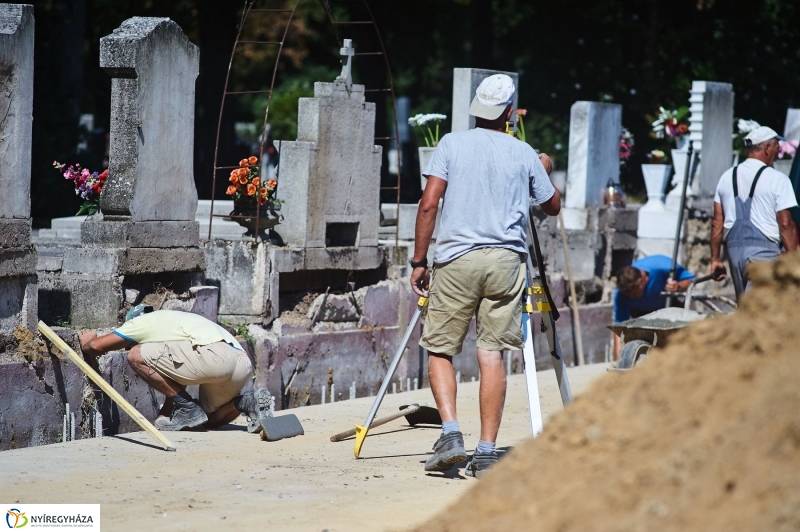 Északi temető kerítés munkálatai - fotó Szarka Lajos